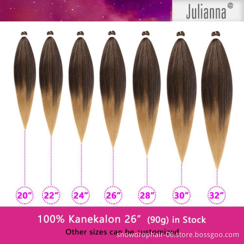 Easy Braids Pre Stretched Lady Professional Beautiful Hair Pieces Braiding Hair Pre Stretched Ez Braid